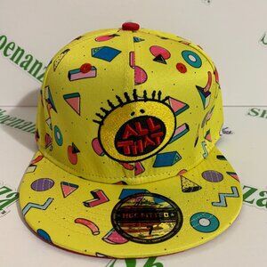 Headgear Classics Hat Fitted HGC All That 1994 Nickelodeon Yellow Red Cap 7
